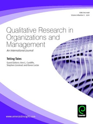 cover image of Qualitative Research in Organizations and Management, Volume 4, Issue 1